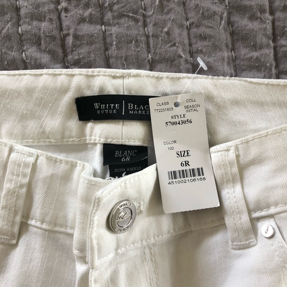 White House Black Market White Jeans